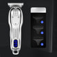 LCD Digital Display Retro Oil Head Electric Hair Clipper