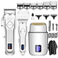 LCD Digital Display Retro Oil Head Electric Hair Clipper