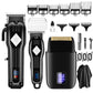 LCD Digital Display Retro Oil Head Electric Hair Clipper