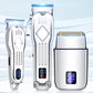 LCD Digital Display Retro Oil Head Electric Hair Clipper