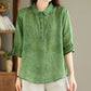 Cotton Linen Loose Shirt Top