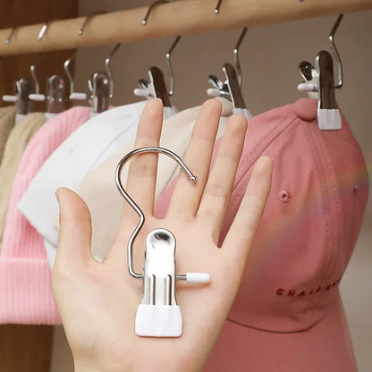 【Pack 6/18/30 Unidades】💥Anti-óxido Clip Ahorro de espacio Clothespin Sombrero Pantalones Almacenamiento Colgar Gancho de viaje