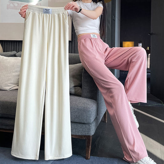 🎁Best Gift - New Style Ice Silk Wide Leg Pants