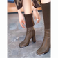 Fashion Stretch Knitted High Chunky Heel Boots for Women