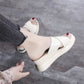 👡Contemporary open-toe sandals with a 7cm mid-heel