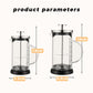 🎁Hot Sale 30% OFF⏳350ml/600ml Glass Hand Pump Milk Frother With Handle & Scale