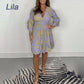 👗New for 2024👗Women's Stylish Casual V-Neck Dress with Elastic Waist