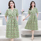 Women's Elegant V-neck Drawstring Waist Dress（50% OFF）