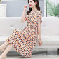 Women's Elegant V-neck Drawstring Waist Dress（50% OFF）