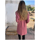 Lapel Collar Casual Long-Sleeved Open-Front Sweater