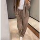 🔥Hot sale🔥Women's Knitted Buttoned Jacket and Pants Two-piece Set