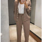 🔥Hot sale🔥Women's Knitted Buttoned Jacket and Pants Two-piece Set