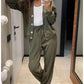 🔥Hot sale🔥Women's Knitted Buttoned Jacket and Pants Two-piece Set