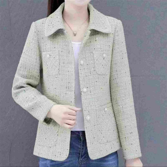 Women‘s Casual Elegant Lapel Jacket