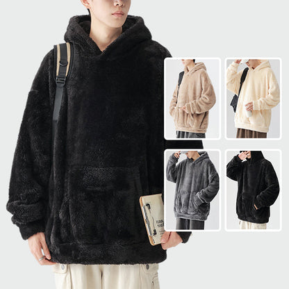 🍂 Seasonal Specials ❄️Men's Thickened Loose Fuzzy Hooded Sweatshirt