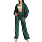 🍂Autumn discount 50%🍂Women's Long Sleeve Zip Coat Drawstring Sweatpants 2-Piece Sets