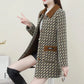 Women's Single Breasted Mid-Length Coat with Plush Lining
