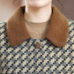 Women's Single Breasted Mid-Length Coat with Plush Lining