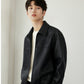 Men's PU Leather Lapel Jacket