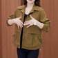 Women’s Casual Lapel Button Short Jacket