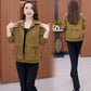 Women’s Casual Lapel Button Short Jacket