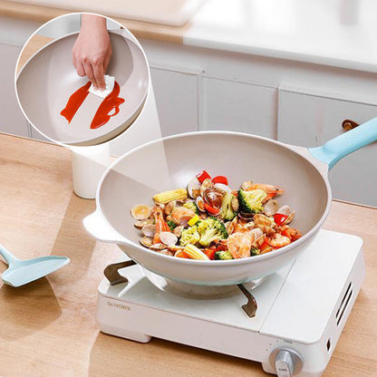 🎅Christmas Pre-Sale🎁Non-Stick Ceramic Fry Pan with Steamer Basket & Lid