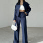 Women’s Solid Color Jacket and Loose Pants 2-Piece Set