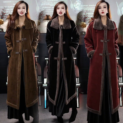 ❄️Winter Specials❄️ Stylish Plush Lined Overcoat for Women