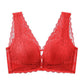 Lace Open Button Closure Anti-Sagging Breathable Bra