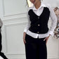 🌸Spring Specials🌸 Women's Faux Two-Piece Shirt Vest & Pants Set