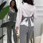 🌸Spring Specials🌸 Women's Faux Two-Piece Shirt Vest & Pants Set