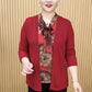 Woman's Comfortable Patchwork Fake Two-Piece Top