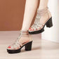 Women's Anti-Slip Peep-Toe Chunky Sandals