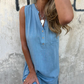 👗Early Summer New✨Women's Sleeveless Button Pocket V-Neck Dress