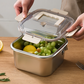 Juego de cocinas para freír multifunción: freidora, cocina, conservación de alimentos frescos y lavado de verduras