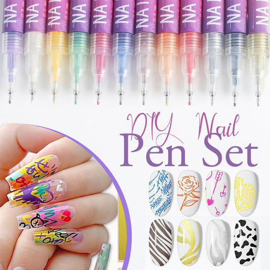 💥¡Último día! Oferta especial con 50% de descuento💝✨Set de 12 pinceles para uñas