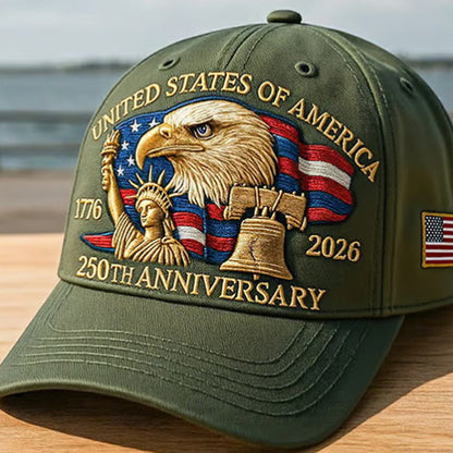 Eagle & Liberty - Hat de 250 aniversario de los Estados Unidos🎁