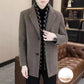 🧥Chaqueta de tweed de invierno con solapa con muescas y forro de plumón de pato blanco para hombre