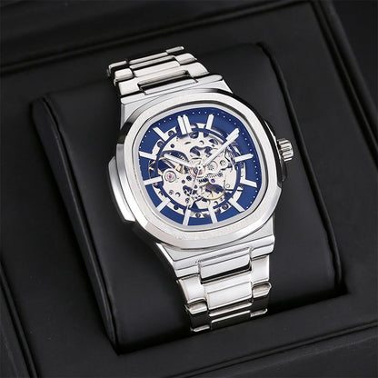 🔥【BIGOTTI】Reloj de Esqueleto Estilo Empresarial para Hombres