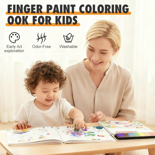 🎅Christmas Hot Sale🎁Finger Paint Coloring Book for Kids