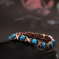 Antique Copper Finish Magnetic Stone Bracelet