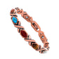 Antique Copper Finish Magnetic Stone Bracelet