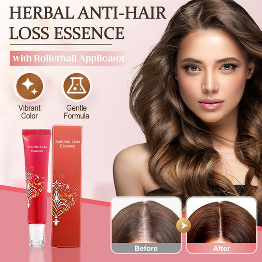 🥳2026 HOT SALE🥳💞50K+ SOLD!🌱🔬 Targeted Care for Thicker Hair. Anti-Loss Herbal Essence + Precision Rollerball. 👑💧