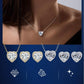 Heart-Shaped Crystal Necklace & Earring Set