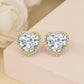 Heart-Shaped Crystal Necklace & Earring Set