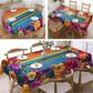 Waterproof Floral Print Tablecloth for Dining & Parties