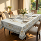 🔥Elegant Waterproof Embossed Floral Tablecloth
