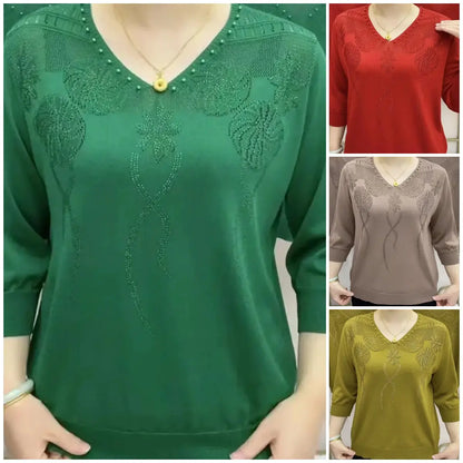 🔥✨HOT SALE✨🎅Two pieces free shipping🔥【M-4XL】2024 new fashion knitted tops