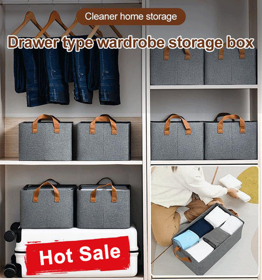 50%OFF🔥Tidying Magic Foldable Closet Storage Box [Galvanized thickened steel frame