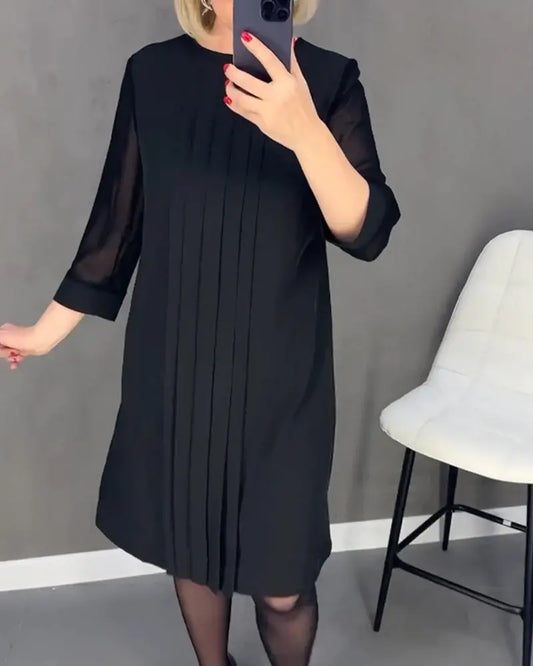 🎉New Product Launch💐 – Mid Sleeve Straight Dress（50% OFF）